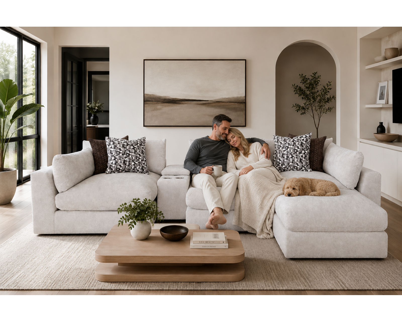 Pollock 965 Modular EXTRA Deep Seating Sectional (So Deep, It’s Almost a Bed) - Dream Bigger. Lounge Deeper.