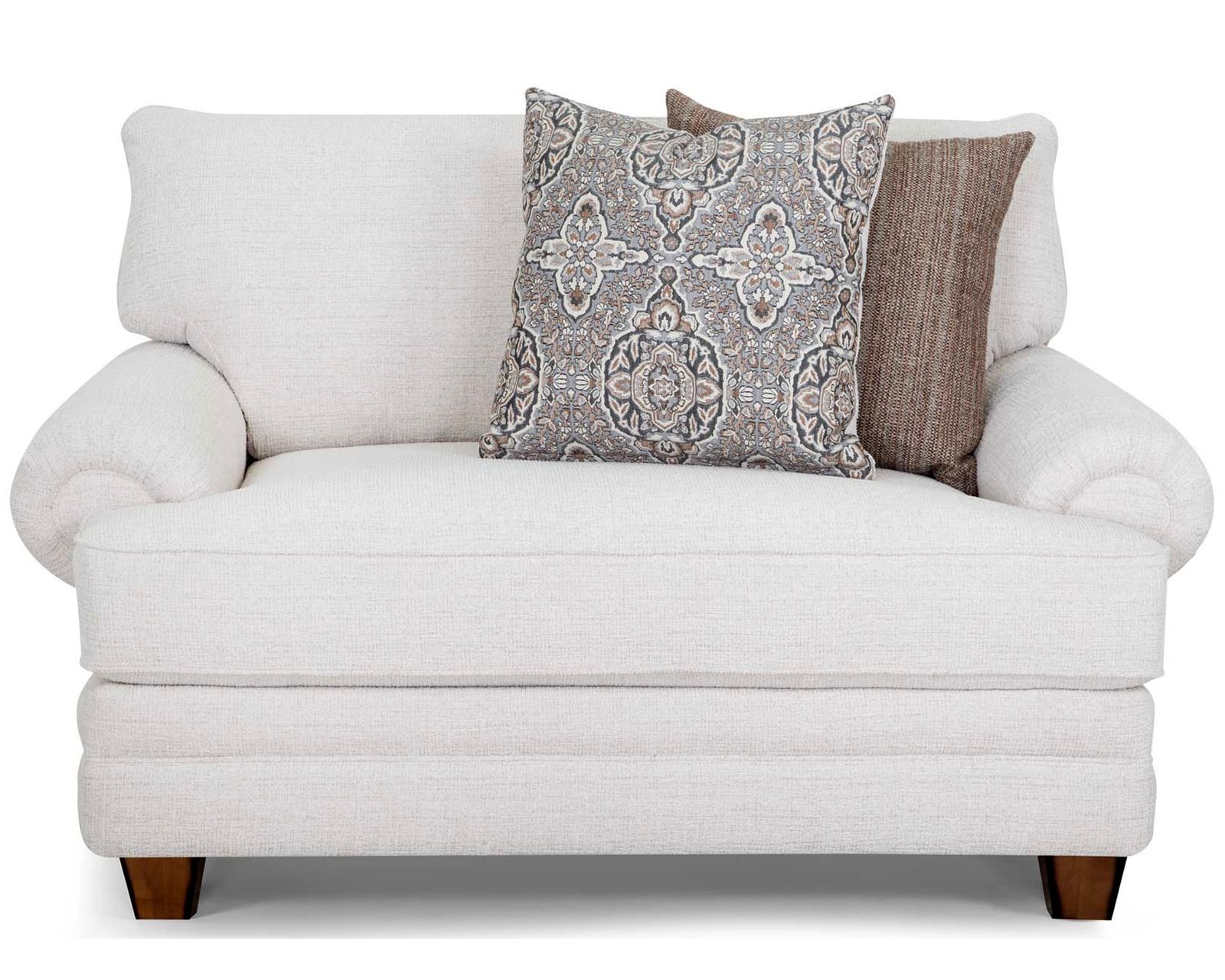 Redcliffe 101" Wide Sofa (Timeless Comfort with a Fresh, Designer-Curated Look) - Shown in a Durable and Luxurious Fabric Color Cotton
