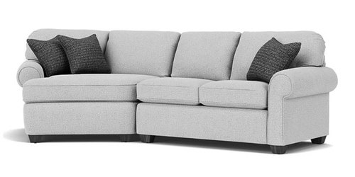 Layout B: Two Piece Sectional. 62" x 123"