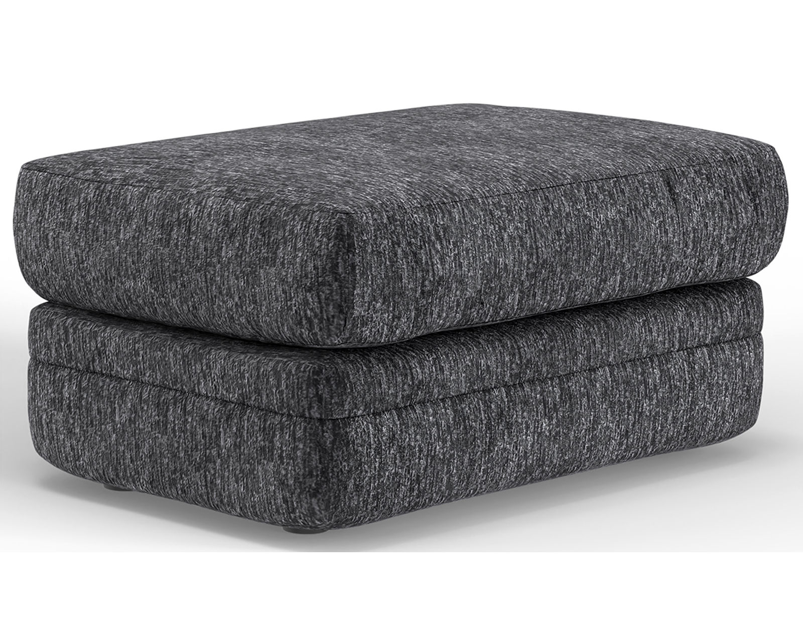 Tyson 93" Sofa (2 colors) includes pillows - Tyson 26" x 35" Ottoman Shown in Fabric Slate
