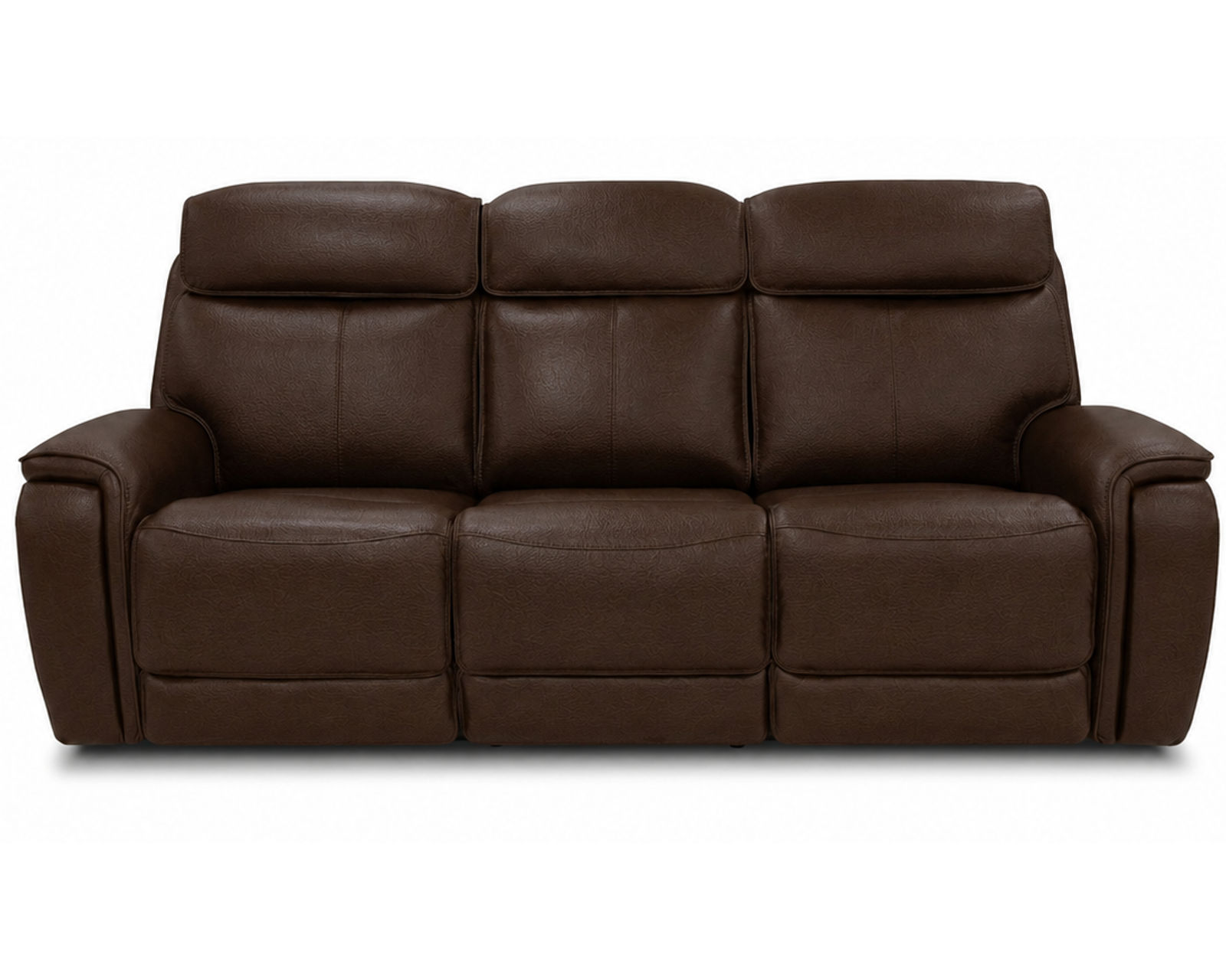 Walker 1580-70 Triple Power Leather Reclining 90" Sofa w/Drop down table (2 colors) - Features Smooth Reclining Mechanism