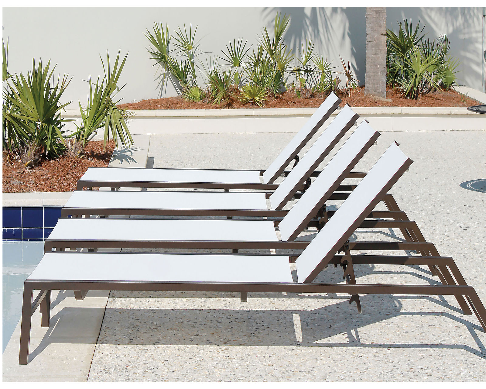 Cypress Sling Adjustable Chaise (Stackable) - 24 fabrics - 8 metal finishes