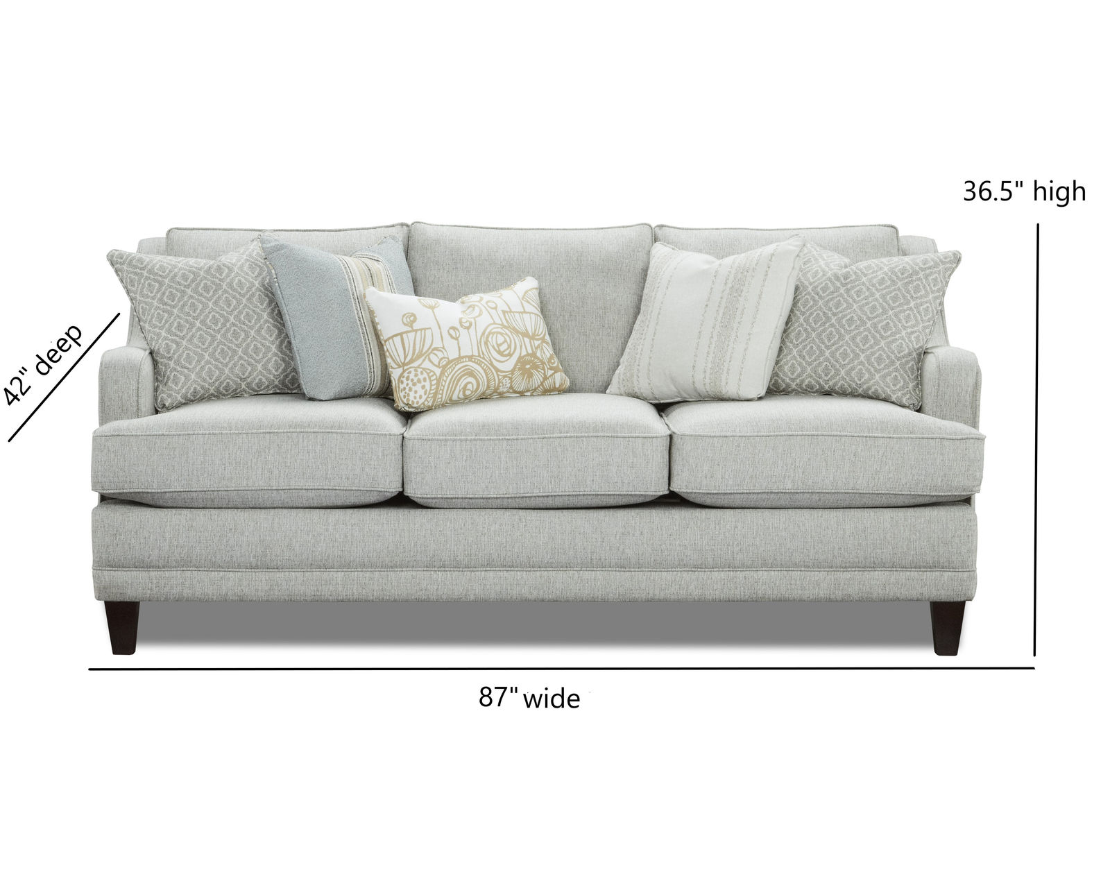 Limelight Mineral 87" Sofa - 7000-00KP (Includes pillows) performance fabric - Limelight Mineral 87" Sofa - 7000-00KP