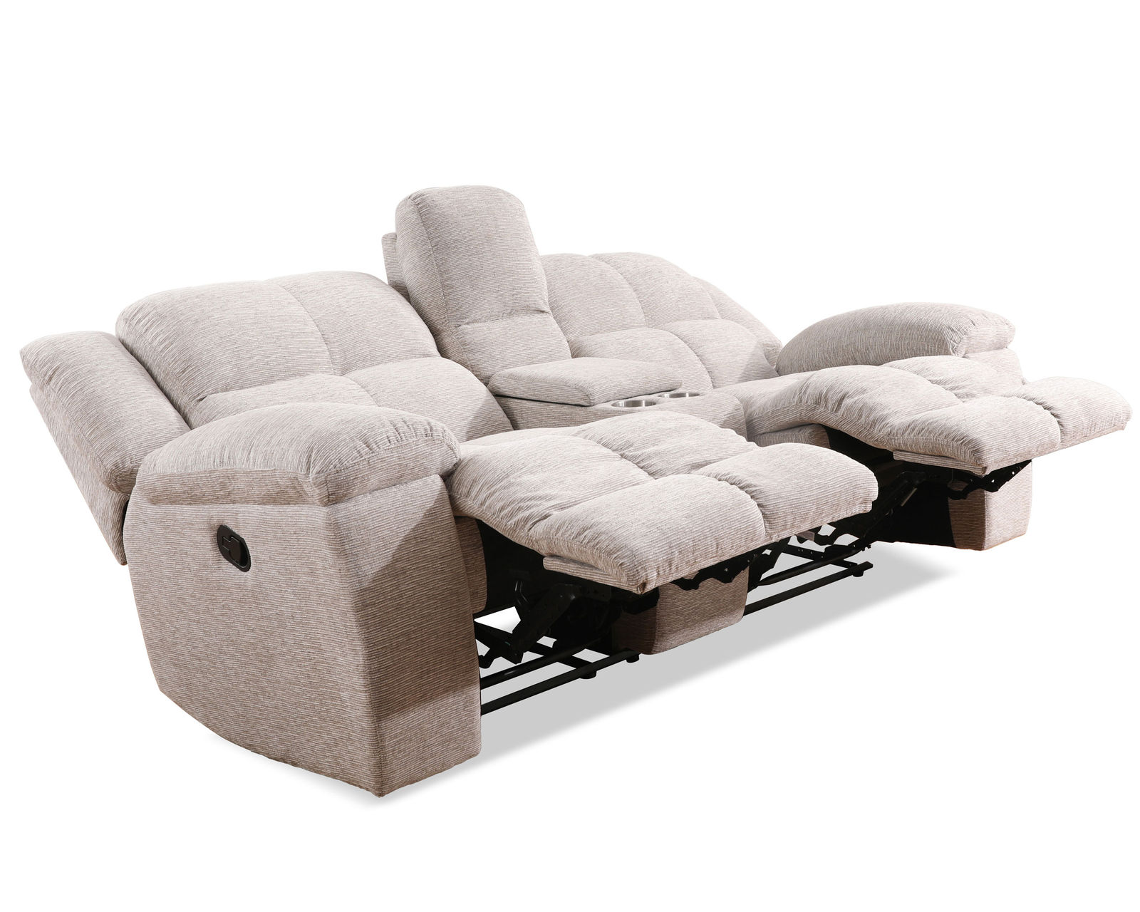 Buster Dual Reclining 90" Sofa (In stock - Fast shipping) - Busters Dual Reclining Console Loveseat