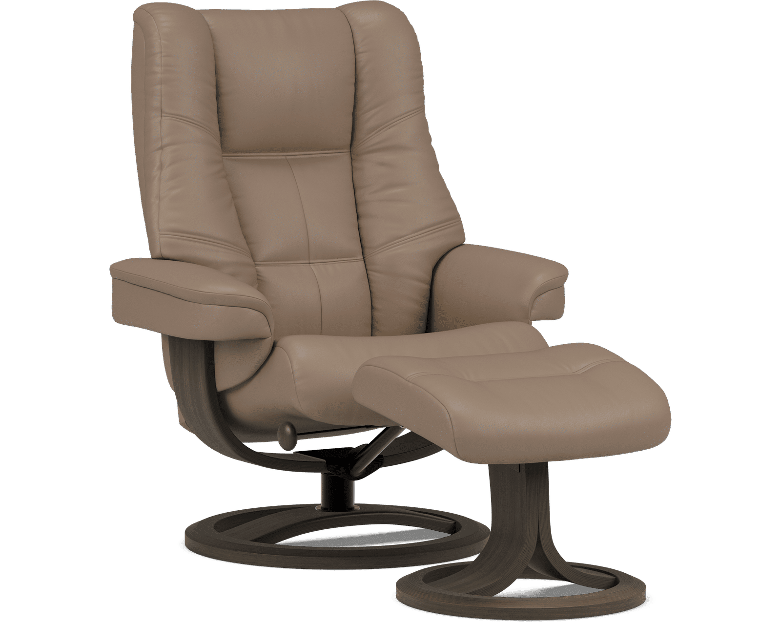 Nordic 63 Reclining Chair & Footstool Ash (IN STOCK) Plush Scandinavian Comfort. Made to Fit You