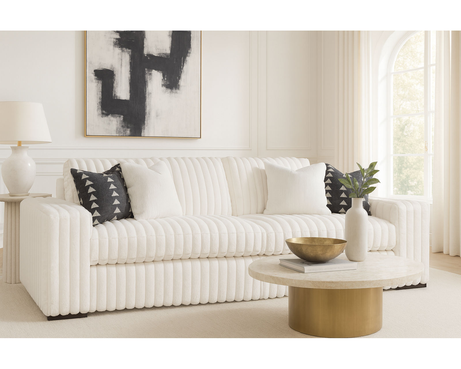 Memphis 99" Sofa  (+69 fabrics) - Memphis 99" Sofa (Two cushions)