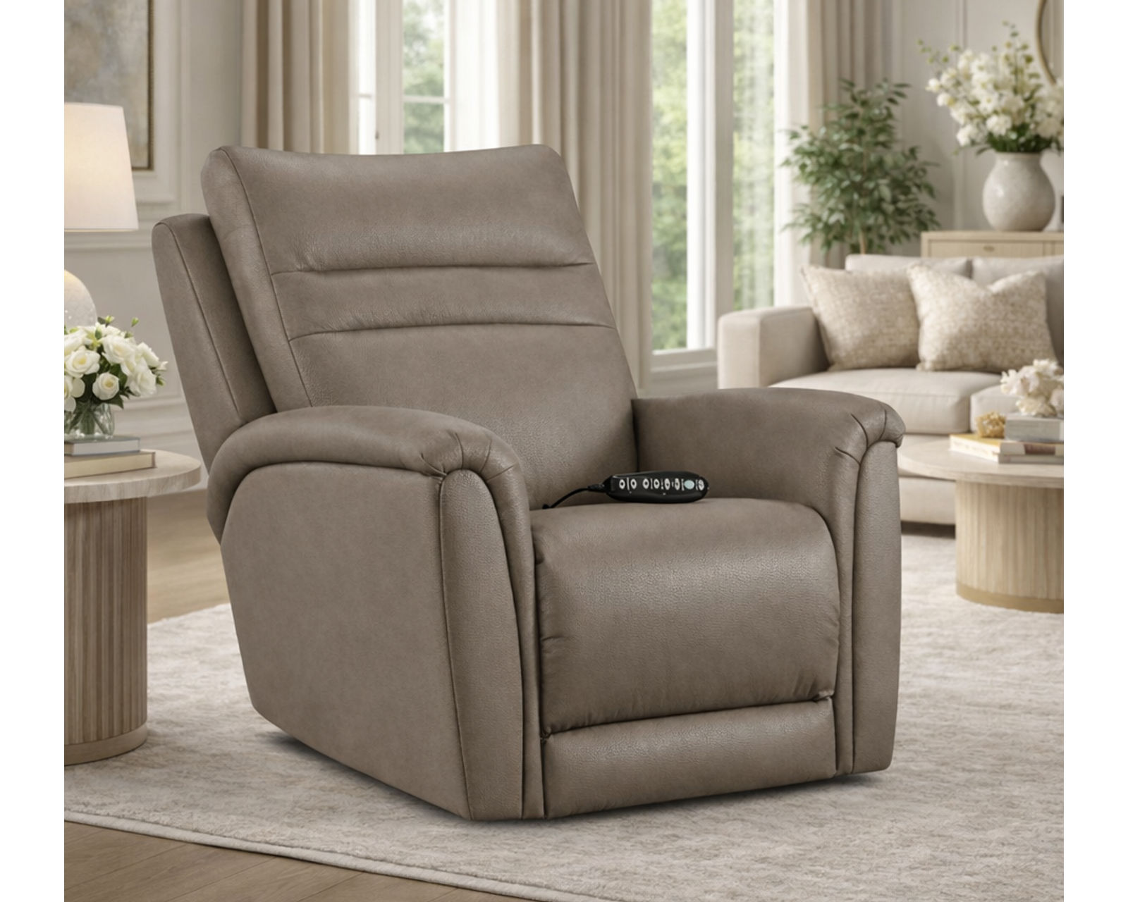 Monroe 1024 Dual Power Recliner with SoCozi™ Heat & Massage - Socozi Deep Tissue Heat and Massage