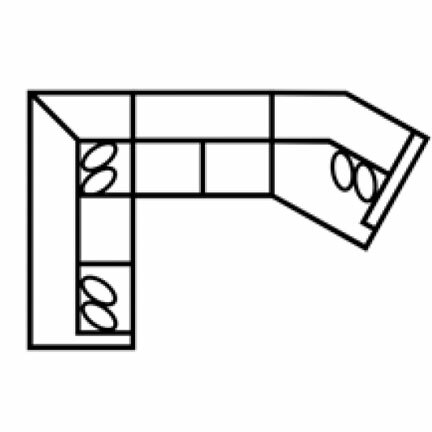 Layout L: Three Piece Sectional 96" x 140"