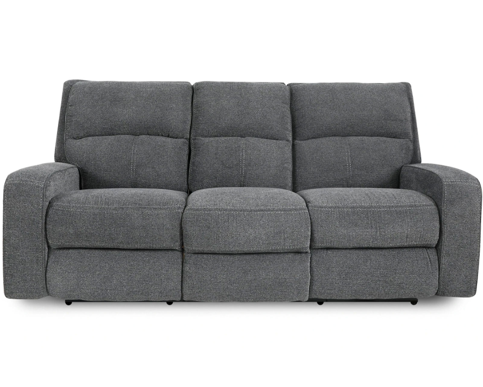 Polaris 84" Power Headrest Power Reclining Sofa Grey (In stock - Fast shipping) - Polaris Grey Power Headrest Power Reclining Sofa