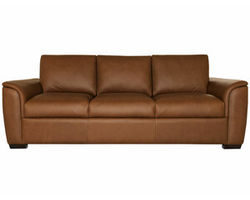 Henry 90" Leather Stationary Sofa (in stock)