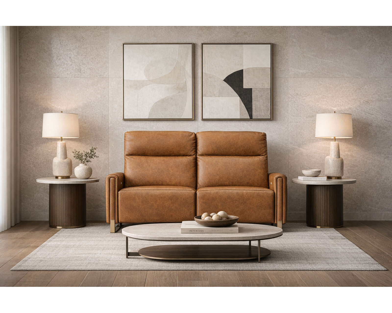 Bay Dual Power Reclining Sofa — Available in Standard & Wide Cushions, 140+ Leather Options, and 74", 79", or 106" Widths - Experience the Difference Precision Makes
