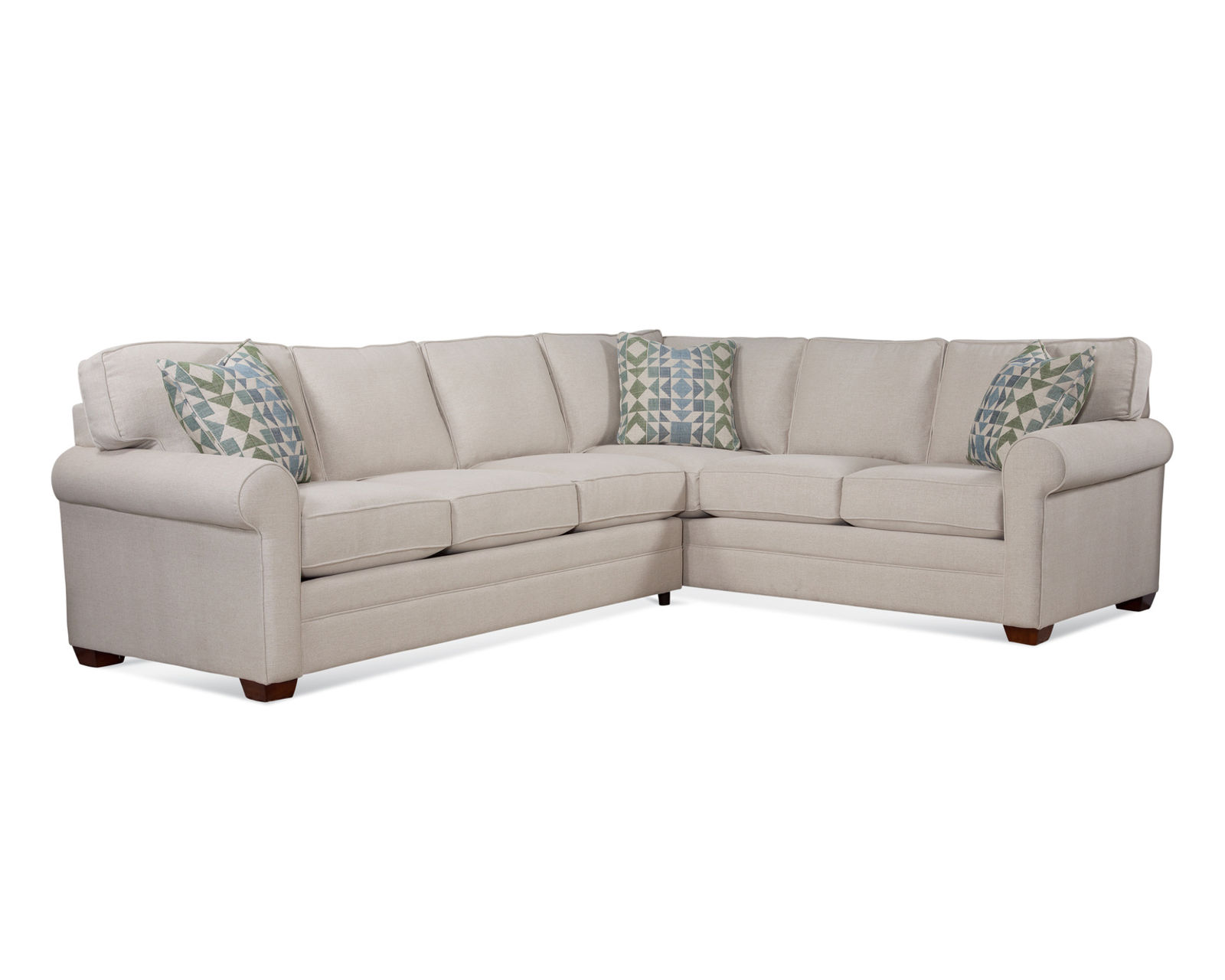 Bedford Queen Size Sleeper Sectional (+69 fabrics) - Layout D: Two Piece Sleeper Sectional 94" x 117"