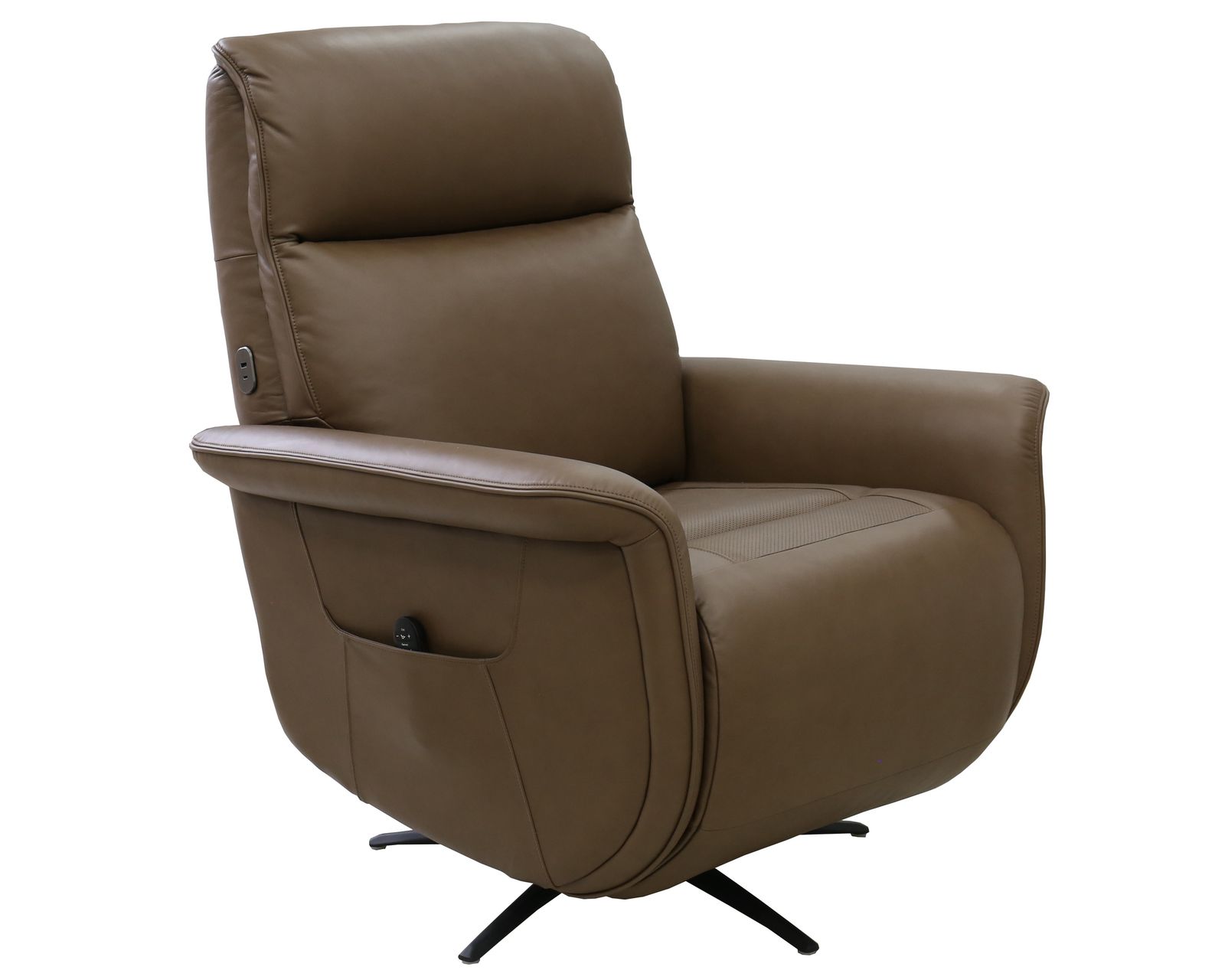 Haven Zero Gravity Leather Triple Power Swivel Recliner with Heat, Massage & Ventilation (2 colors) in stock