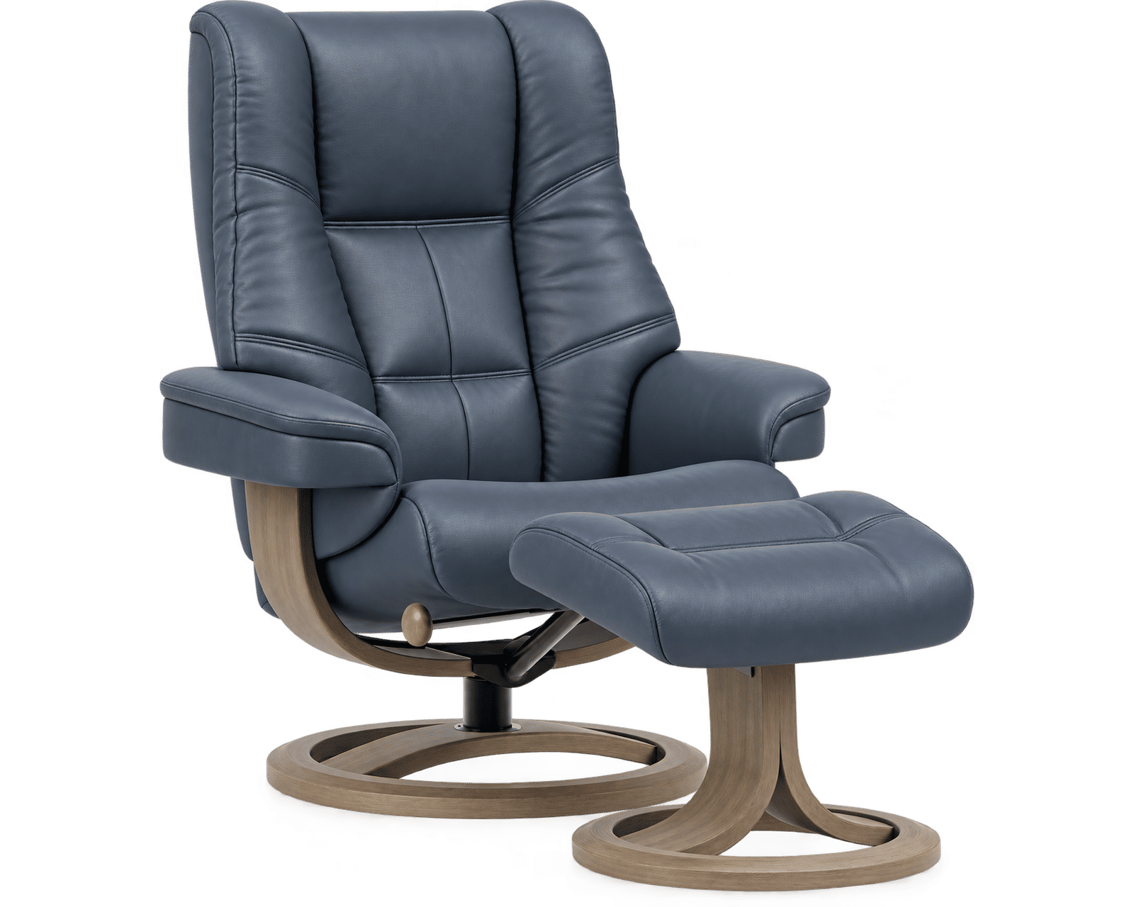 Nordic 63 Reclining Chair & Footstool (IN STOCK) Plush Scandinavian Comfort. Made to Fit You