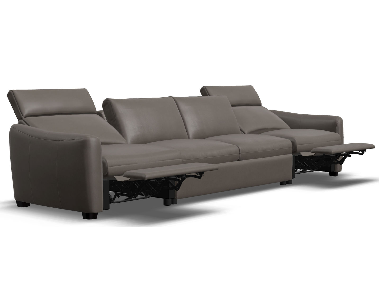 Charli 77743 Power Reclining Sectional (+100 leathers) - Layout S: Three Piece Reclining Sectional (2 recliners) 144" wide