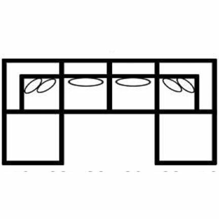 Layout H: Six Piece Sectional 88" x 161" x 88"