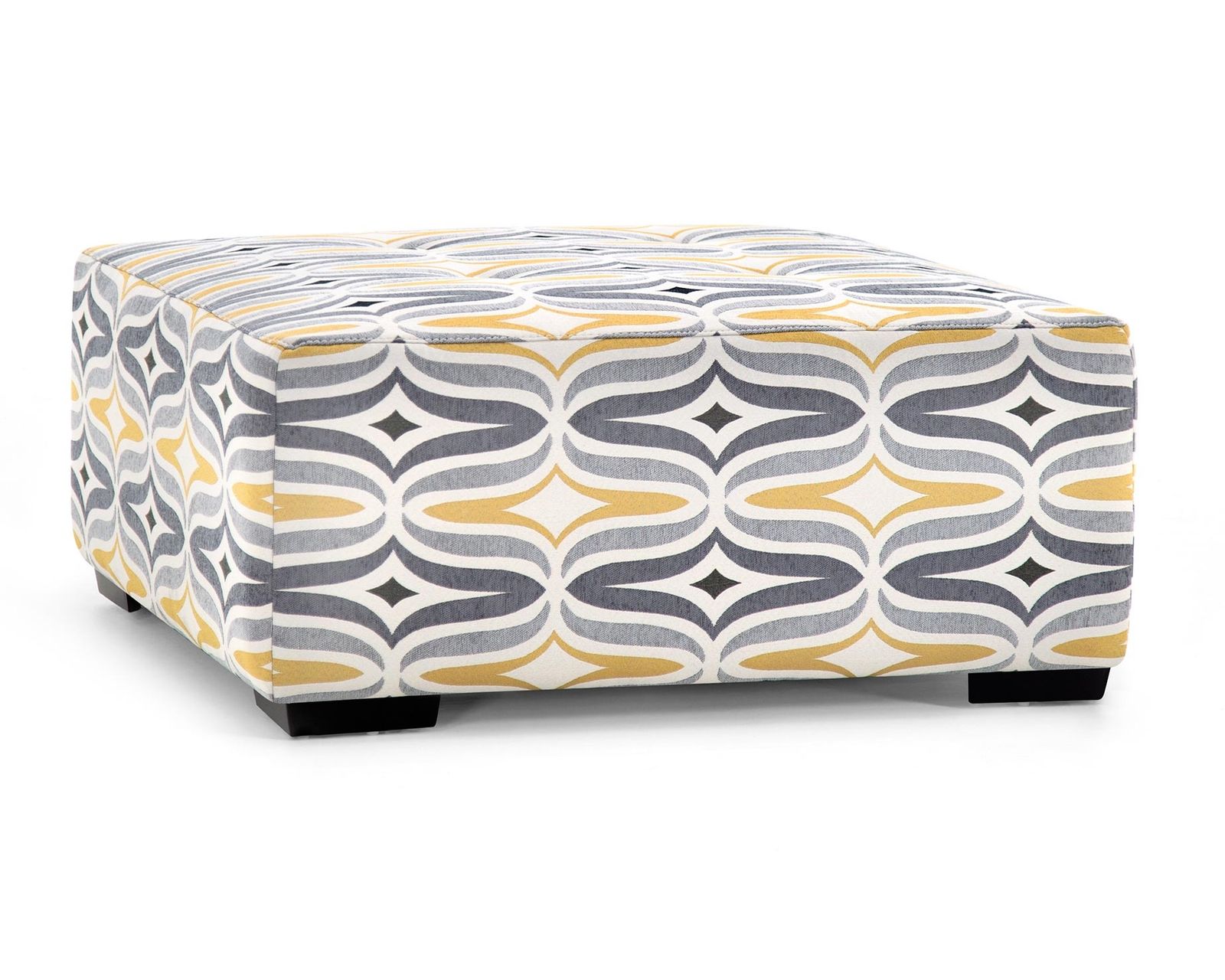 Barton Modular Sectional (Affordable Luxury Designed Around the Way You Live) - Franklin 39" Square Cocktail Ottoman