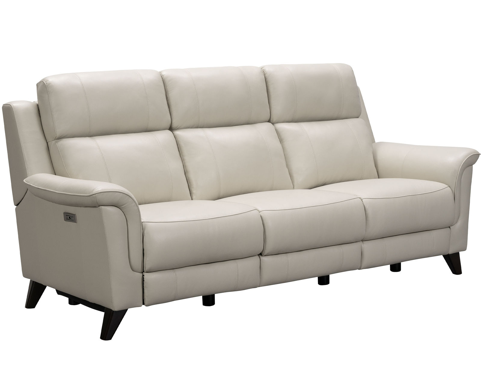 Kester 86" Leather Power Headrest Power Reclining Sofa (Cream) In stock