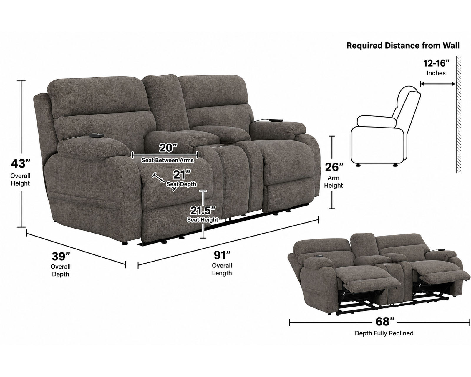 Regenerator Dual Lift Loveseat with CR3 Heat & Massage, Zero Gravity & Nanobionic Performance Fabric (2 colors) - Where Comfort Meets Confidence.