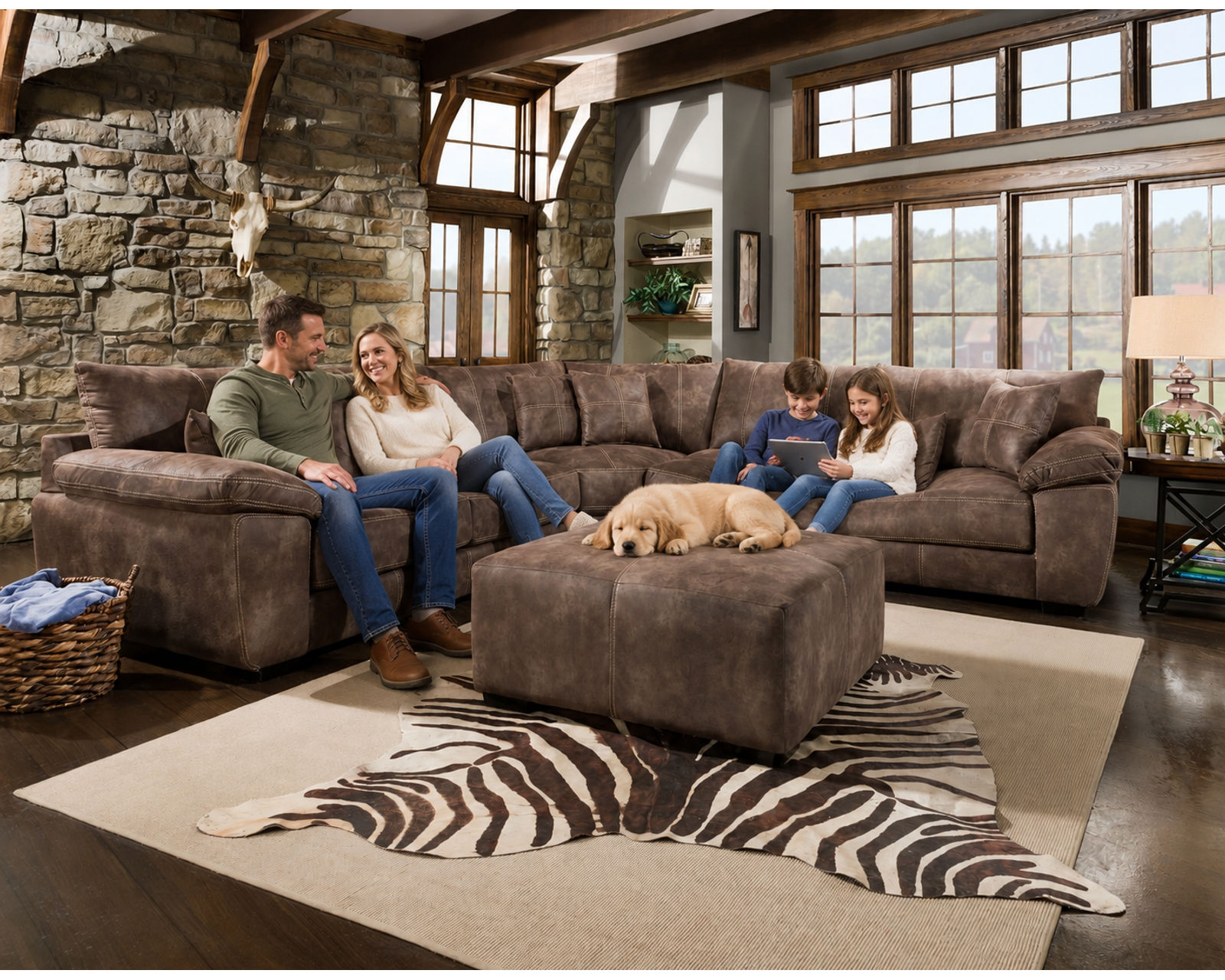 Teagan 840 Three Piece Sectional (Best-Selling Comfort. Leather-Like Style) - Everything You Need for a Beautifully Designed Room.