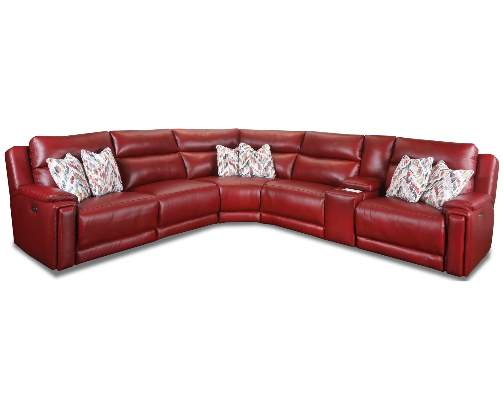 Country Club 238 Zero Gravity Power Reclining Sectional (+140 colors) - Layout C: Six Piece Reclining Sectional 123" x 136" (two recliners) 