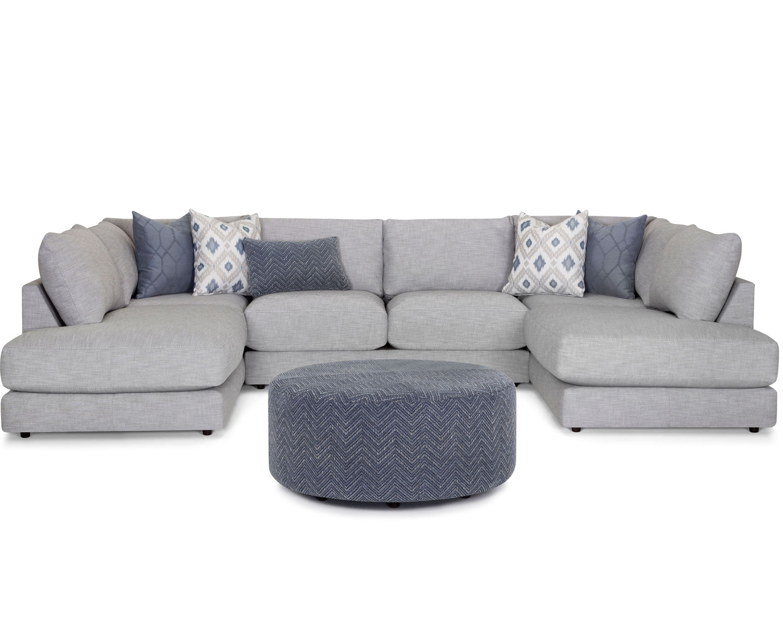 Indy 900 Modular Sectional (Infinity Chaise Comfort. Modular Freedom) - Layout E: Three Piece Sectional 87" x 144"