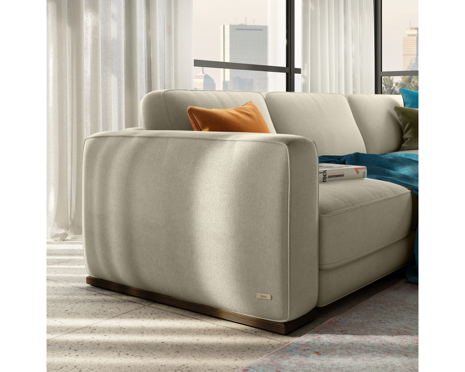 Boston C259 Sofa (85" or 95") +40 fabrics - Boston 97" Sofa (three cushion)