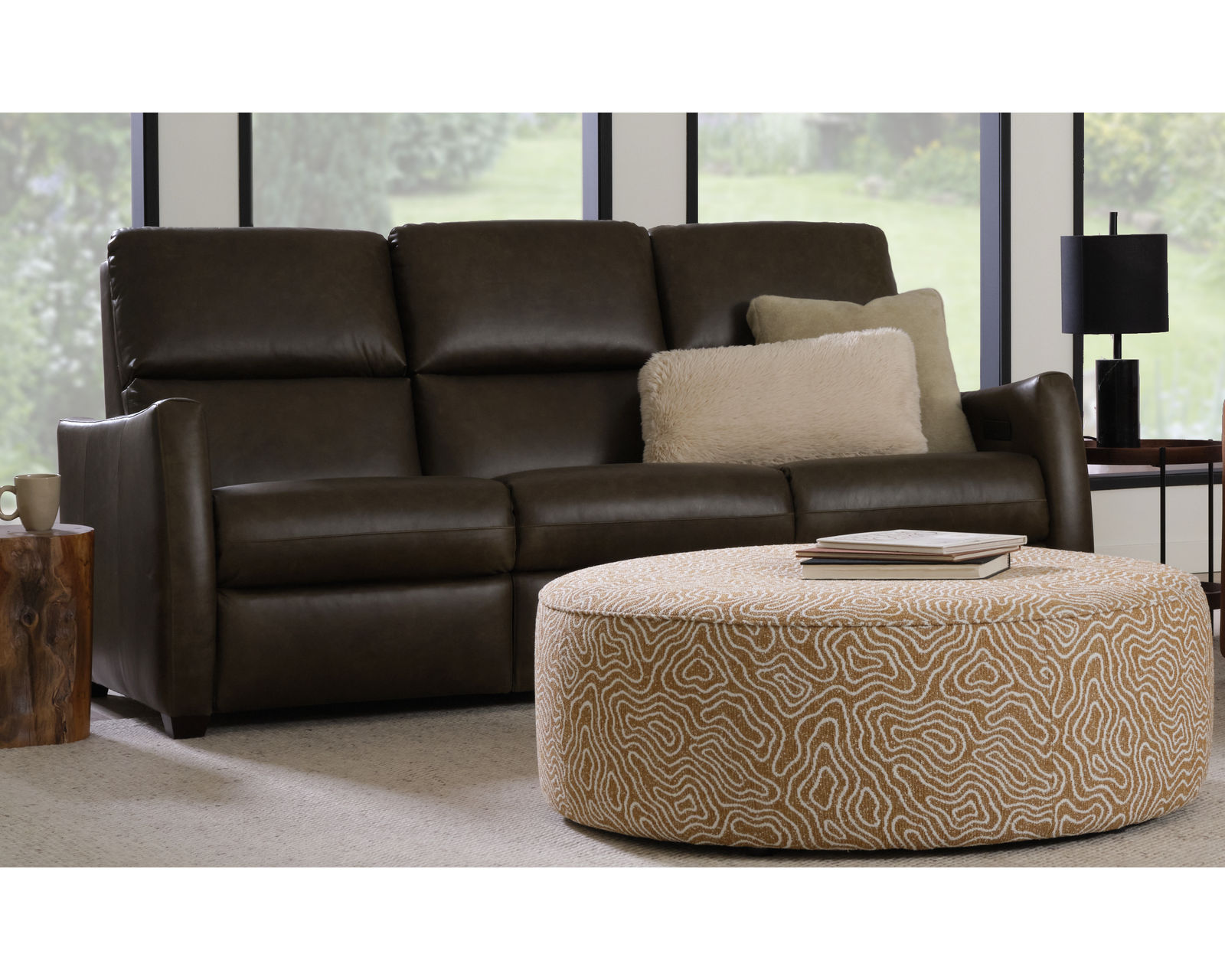 Reece 40109 Triple Power Reclining Sofa (81") +100 leathers