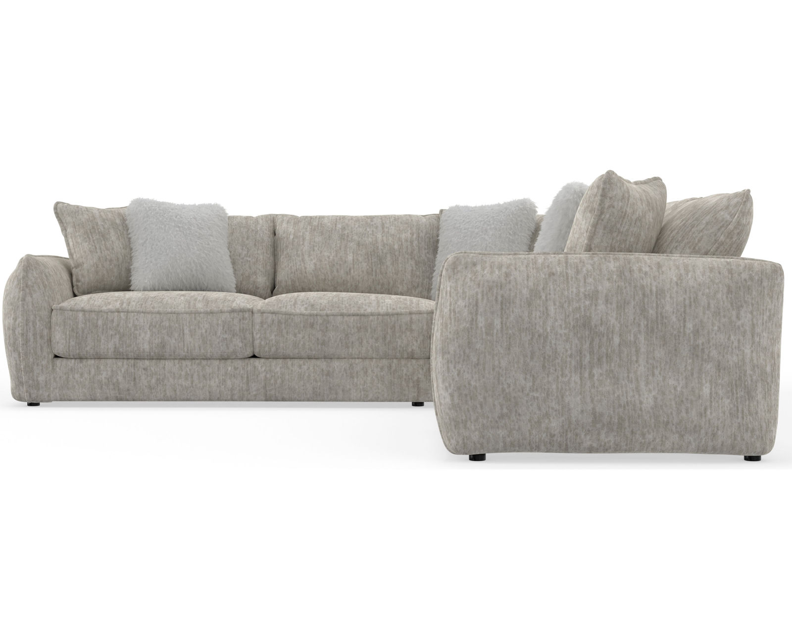 Bucktown 2306 Stationary Sectional (includes pillows) - Layout C: Three Piece Sectional 126" x 126"