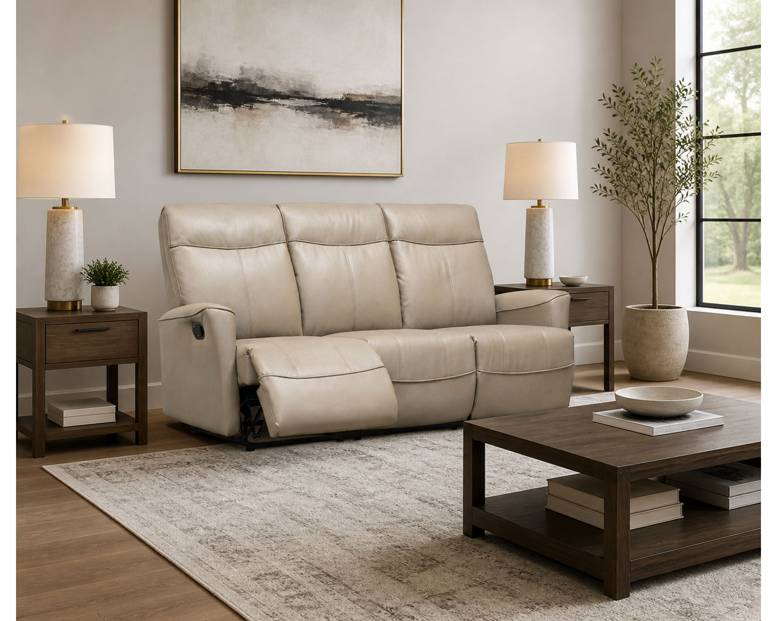 Lance 74" Reclining Sofa (+140 leathers) - Your Style, Your Comfort, Your Price Point