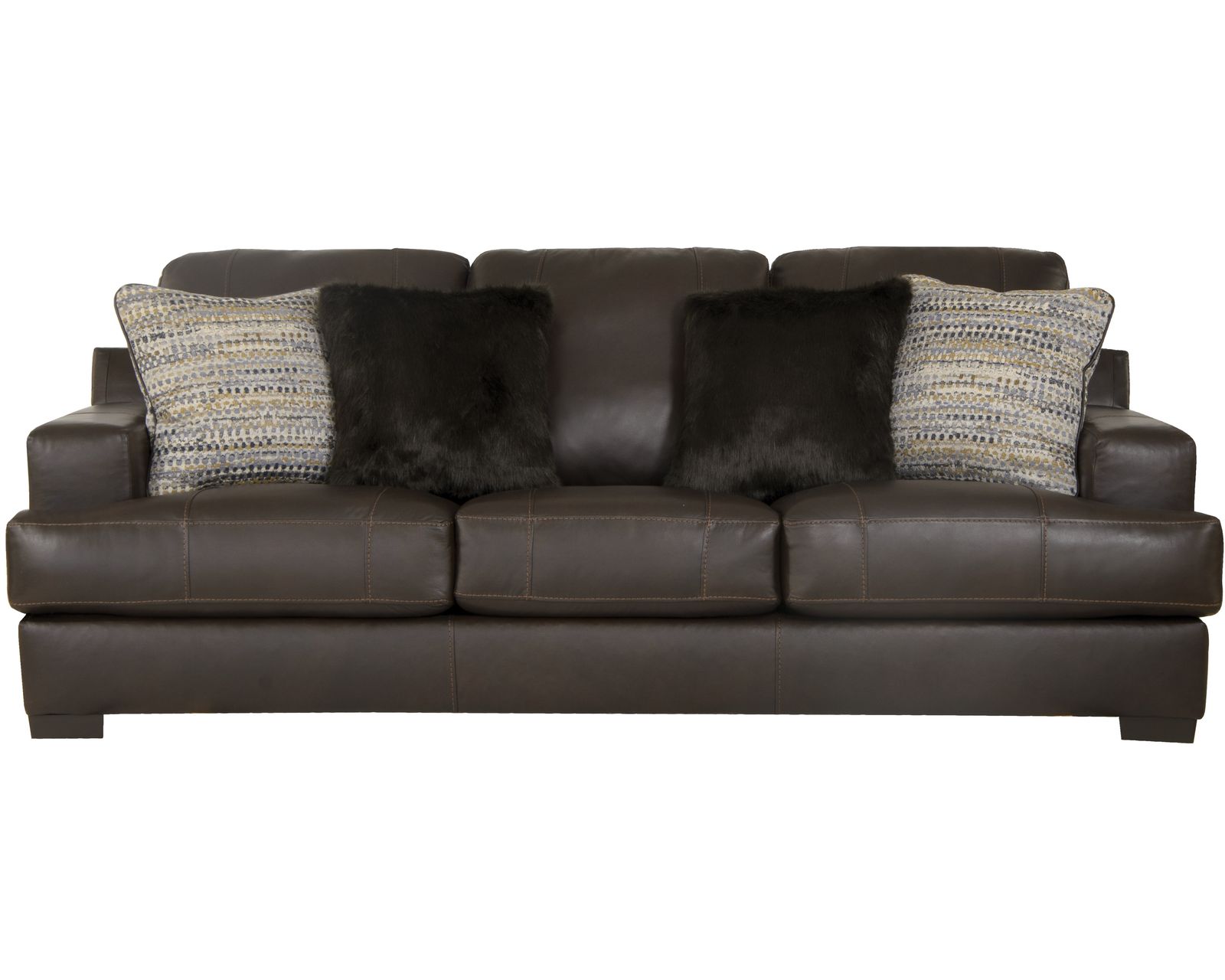 Marco 92" Top Grain Leather Sofa 2 colors (in stock) includes pillows