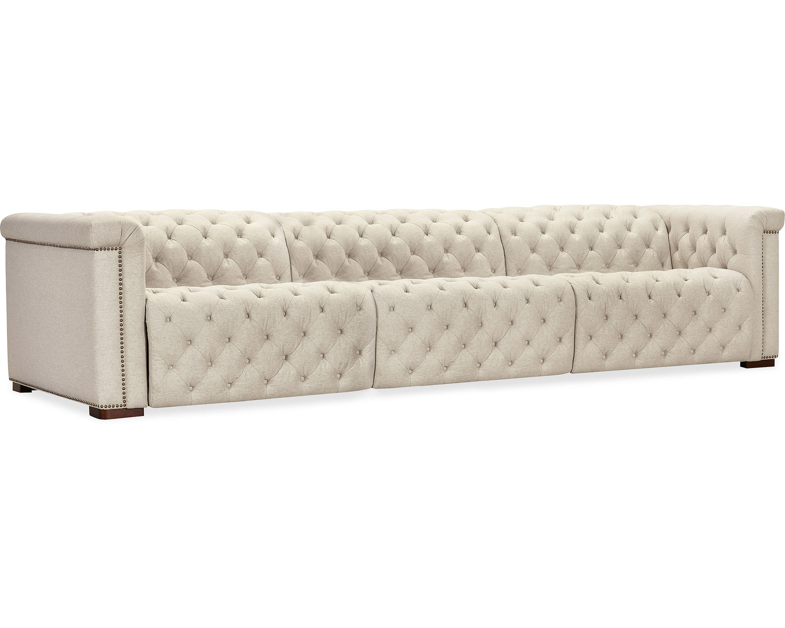 Savion Deux 3 Seat Fabric Sofa with Two Power Recliners and Three Power Headrests (414) In stock