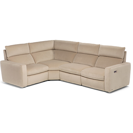 Layout D: Four Piece Sectional 83" x 113" (2 recliners)