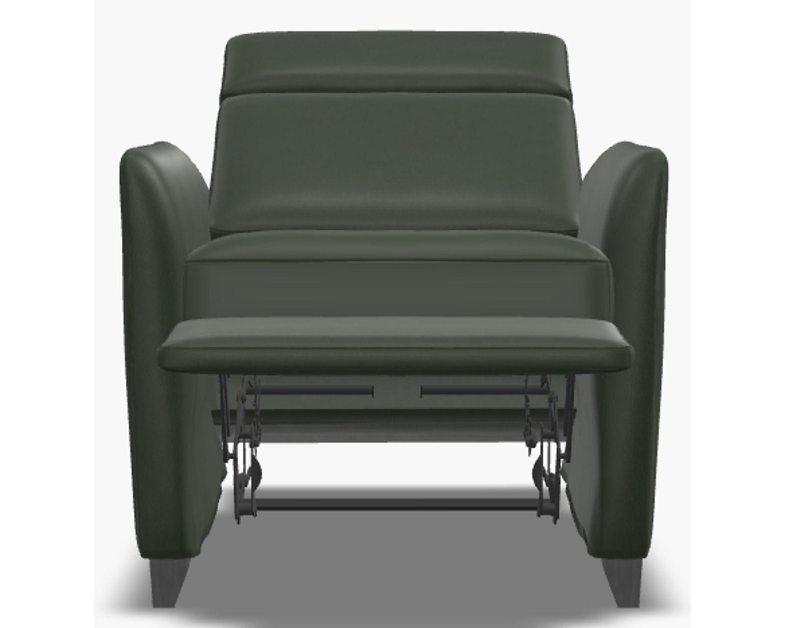 Soren 77172 Flared Arm Sofa (84") +100 leathers - Soren Pressback Recliner