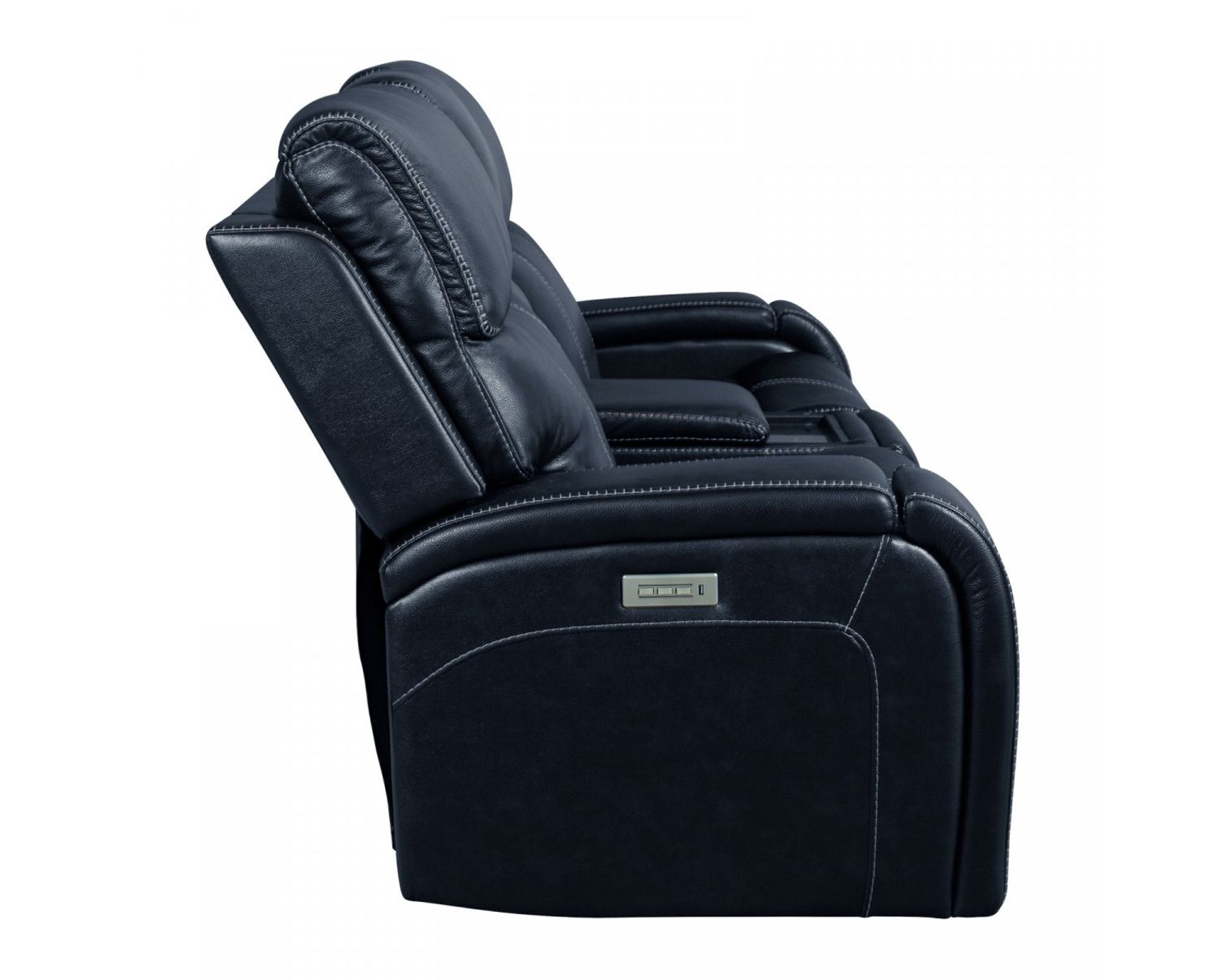 Glenwood Power Recliner w/Power Head Rest & Power Lumbar (Lay Flat) Ocean - In stock - Glenwood Loveseat Console w/Power Recline, Power Head Rests & Power Lumbar (Lay Flat)