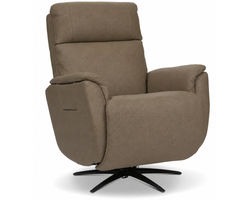 Cove Leather Power Swivel Recliner with Power Headrest, Lumbar, Heat & Massage (2 Italian Leather Colors)
