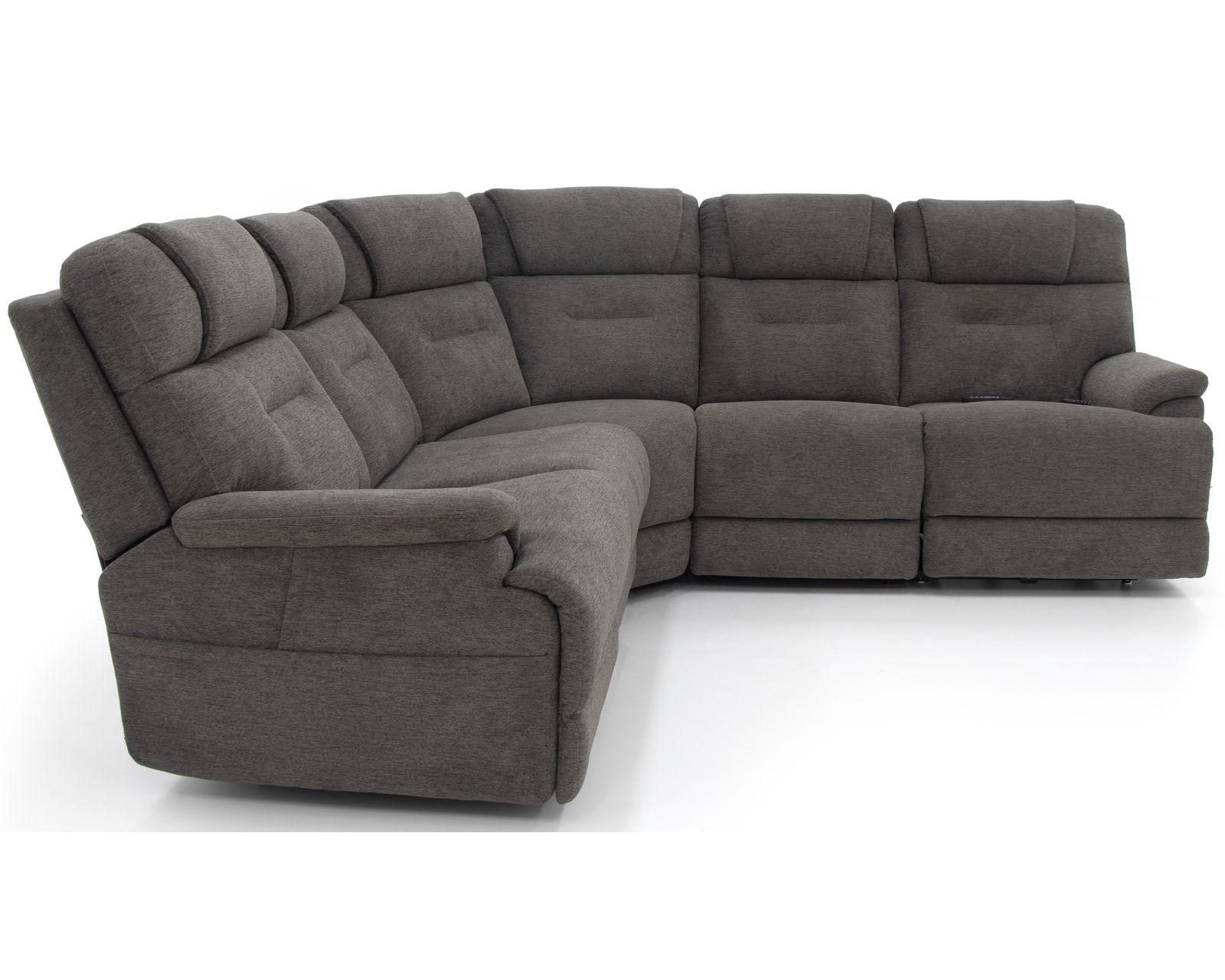 Zofa Zecliner LIFT Power Sleep Modular Sectional with Power Headrest, Lumbar, Heat, & Massage - Layout E: Five Piece Reclining Sectional 105" x 105" (2 lift recliners)