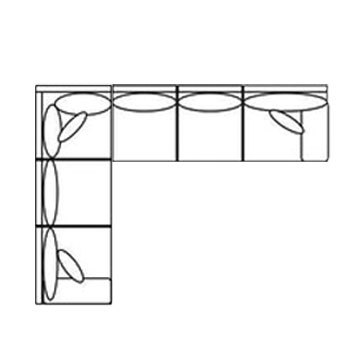 Layout E: Two Piece Sectional 94" x 117"