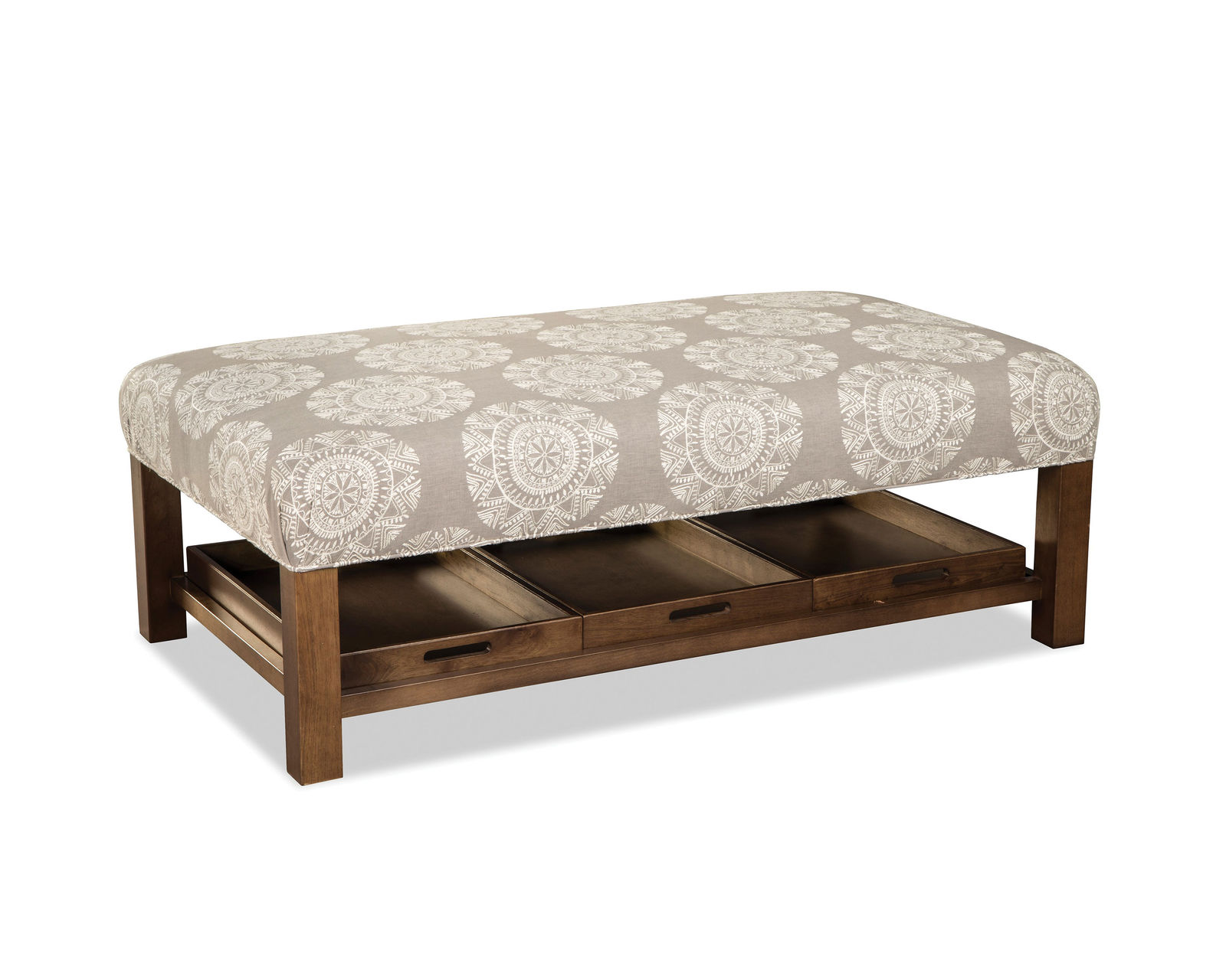 Summerville 58" x 33" Ottoman (Performance fabrics) 	P034500 - Features bottom shelf with tray
