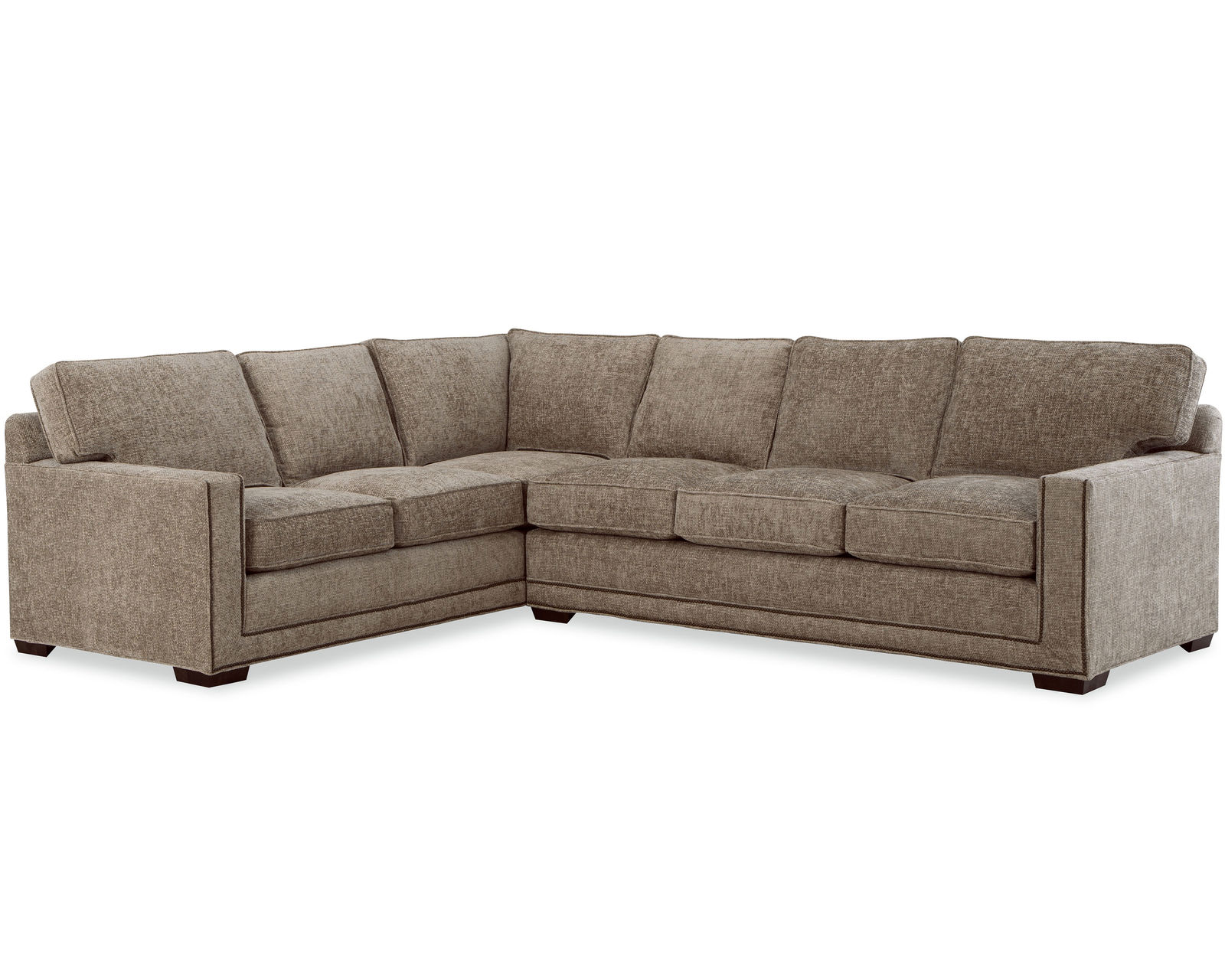 Daniel Stationary Sectional (Performance fabrics) 7232BD-Sect - Sectional Layout C:  Heavy gauge sinuous wire seat and back springs