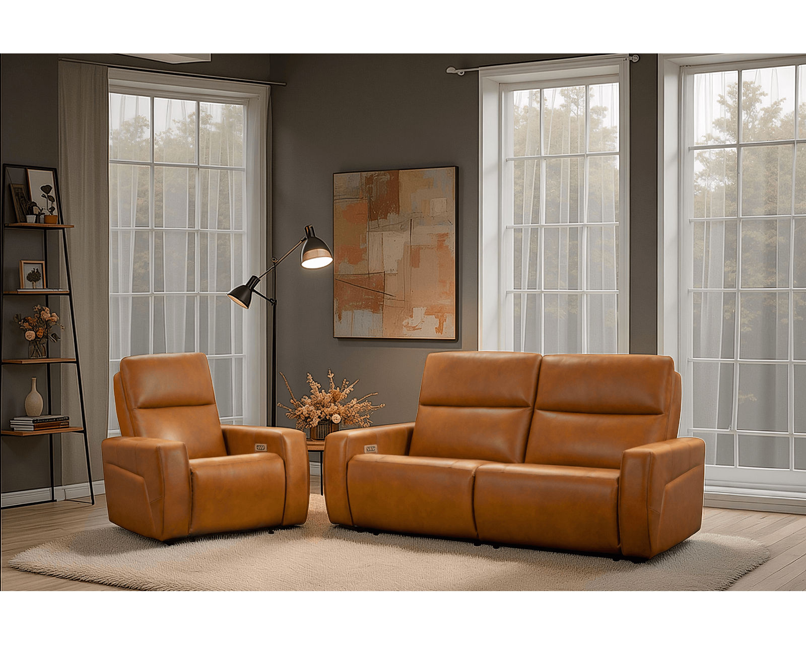 Paxton Reclining Sofa — Available in Standard & Wide Cushions, 140+ Leather Options, and 79", 82", or 111" Widths - Sit Better, Live Better—with Elran Quality