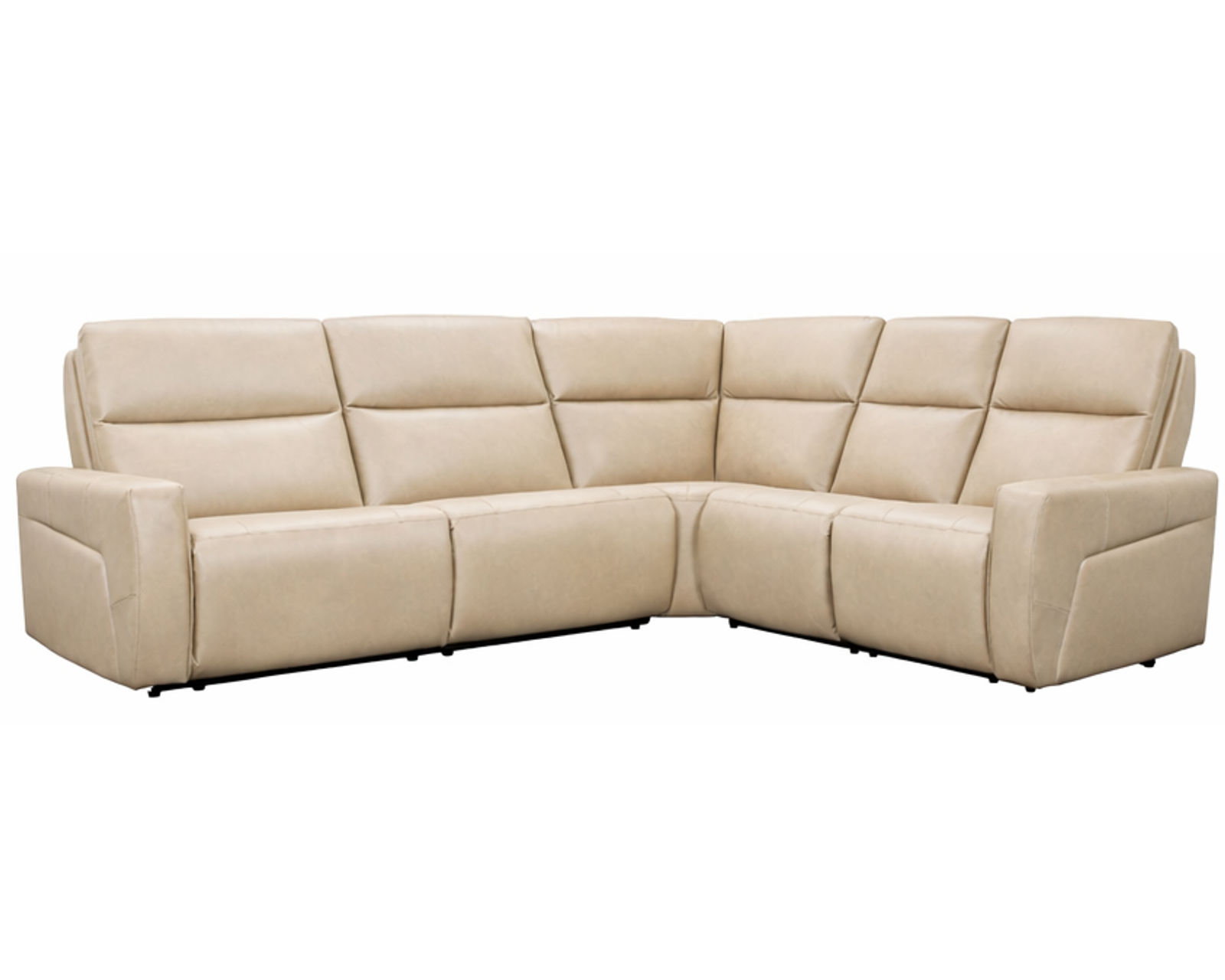 Paxton 4038 Reclining Sectional (standard and wide seat widths) +140 leathers - Layout A: Five Piece Sectional 90" x 90" (two recliners)