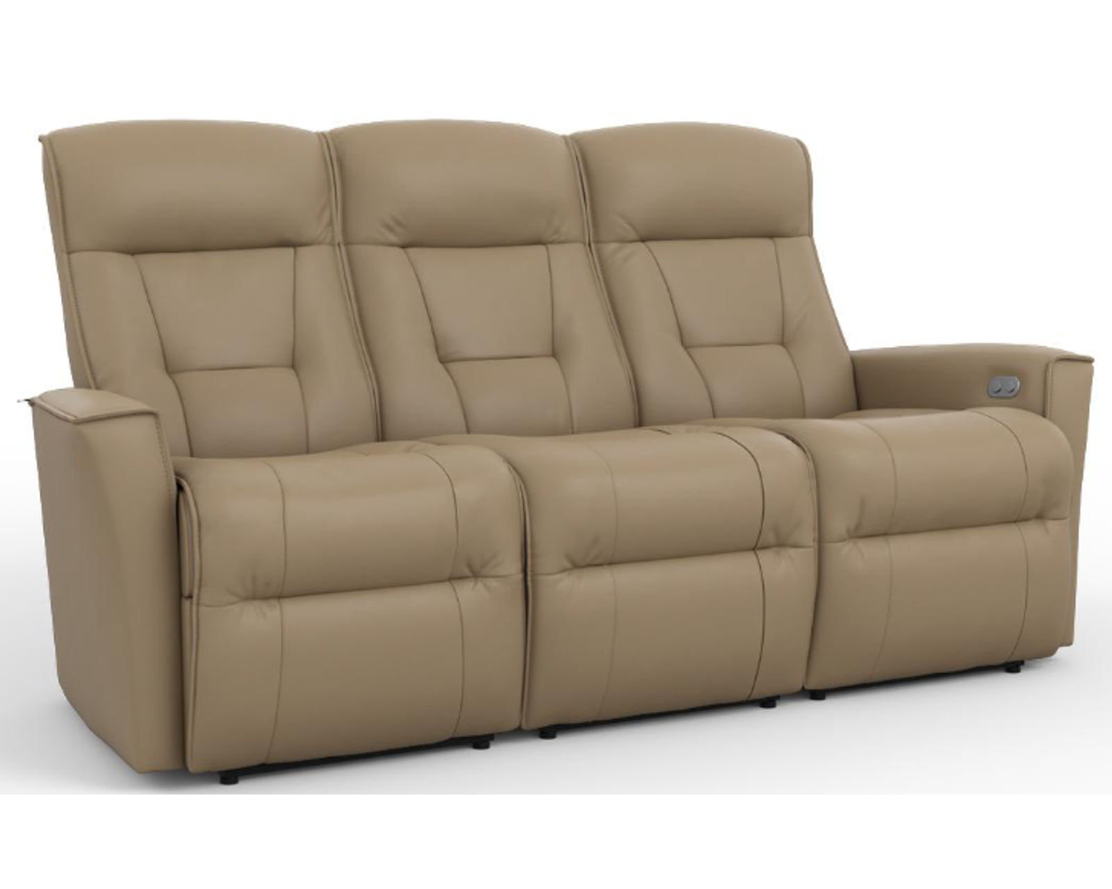 Harstad Power Reclining Wallsaver Sofa (+40 leathers) - Harstad Power Dual Reclining Wallsaver Sofa