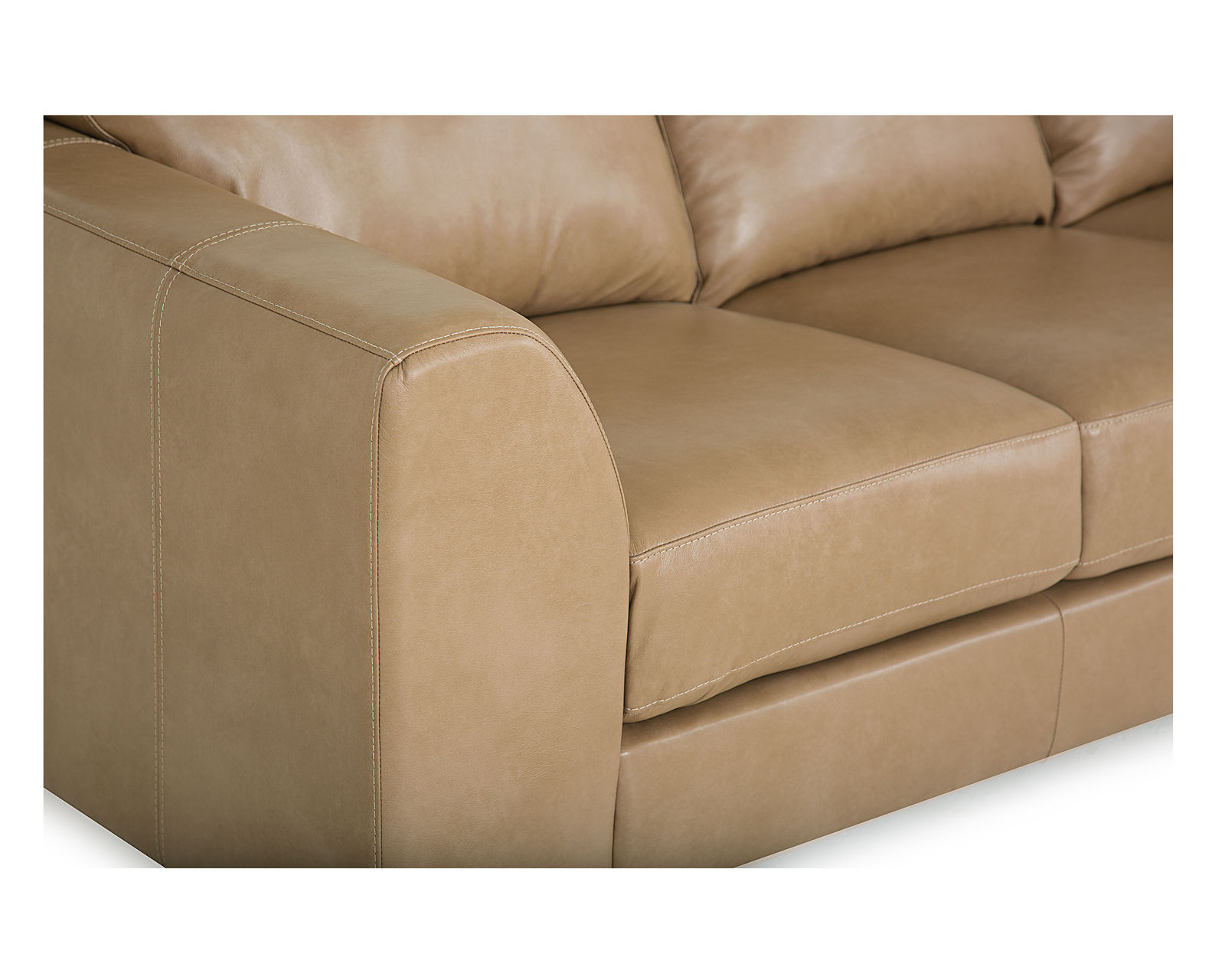 Juno 77494 Sectional (100+ leathers) - Track arm with flared inside arm.