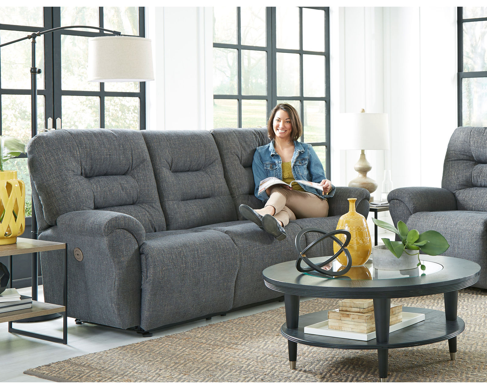 Unity Double Reclining Sofa (+100 fabrics) 85" - Unity Double Reclining Sofa