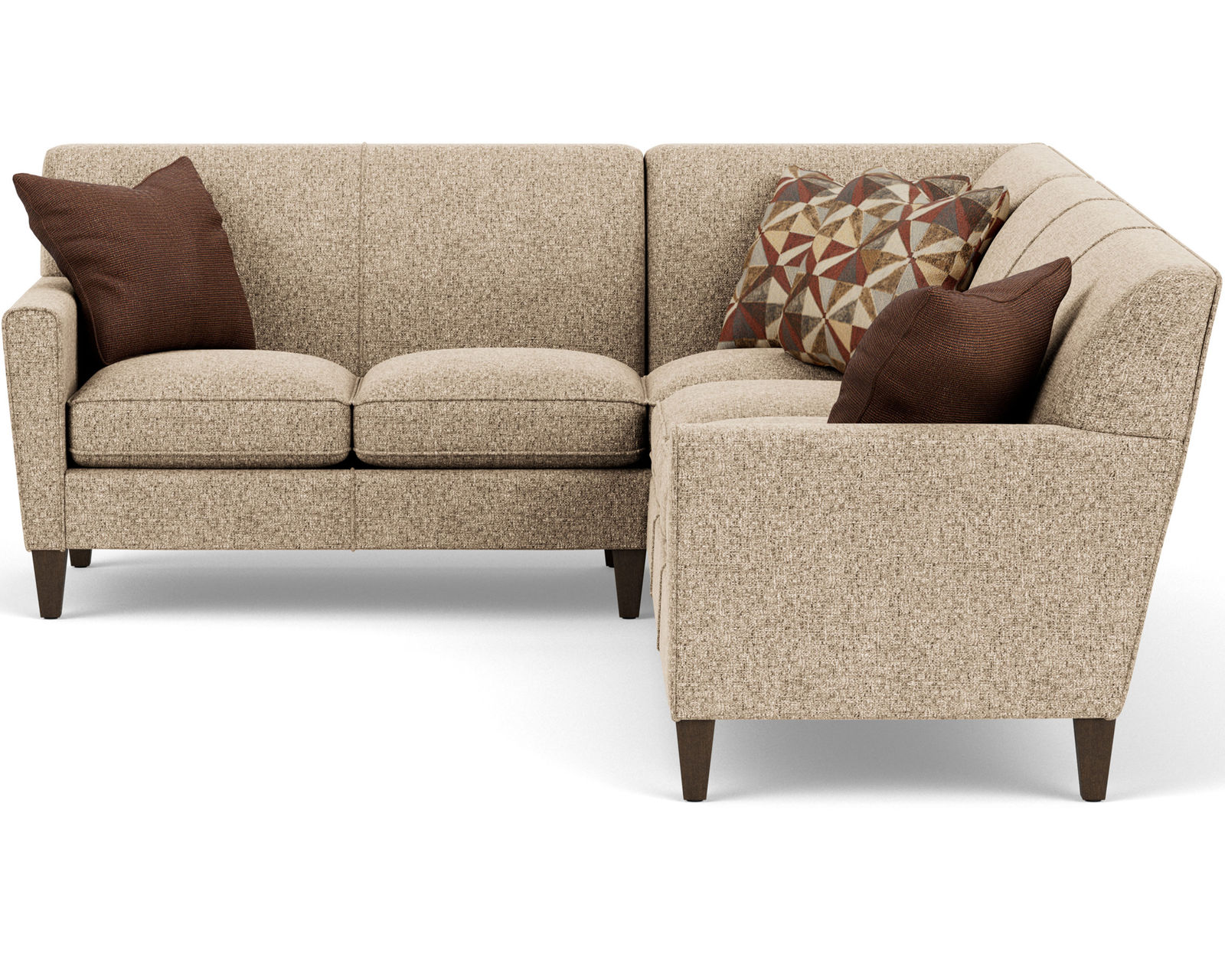 Digby 5966 Sectional (100+ fabrics) - Sectional Layout H:   High resiliency foam core seating cushions 2lb to 2.5 lb (Industry standard 1.8)