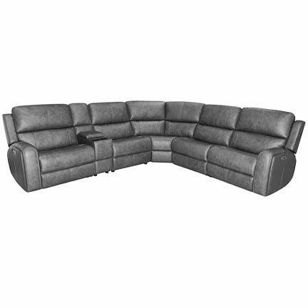 Layout A: Six Piece Reclining Sectional 121" x 108"