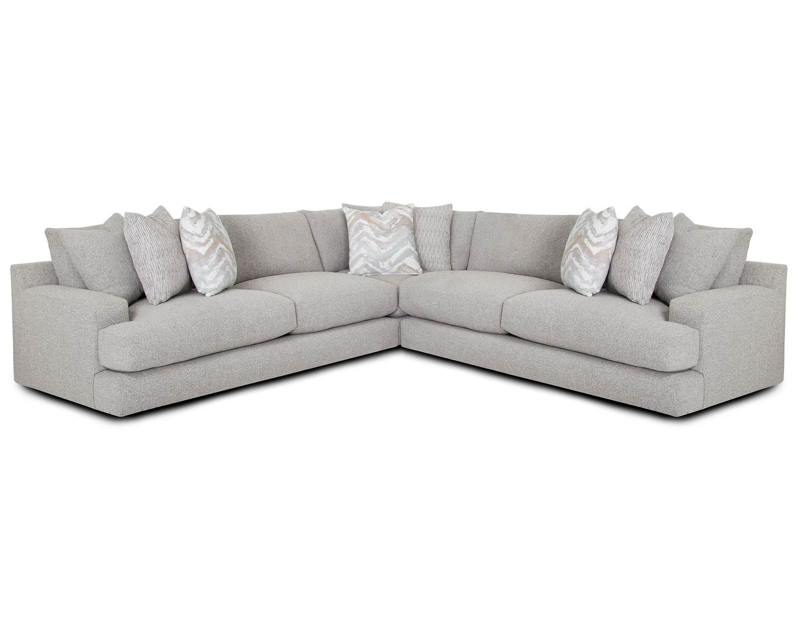 Meade 961 Modular Sectional (Modern Scale. Incredible Comfort) - Layout C: Three Piece Sectional 132.5" x 132.5"