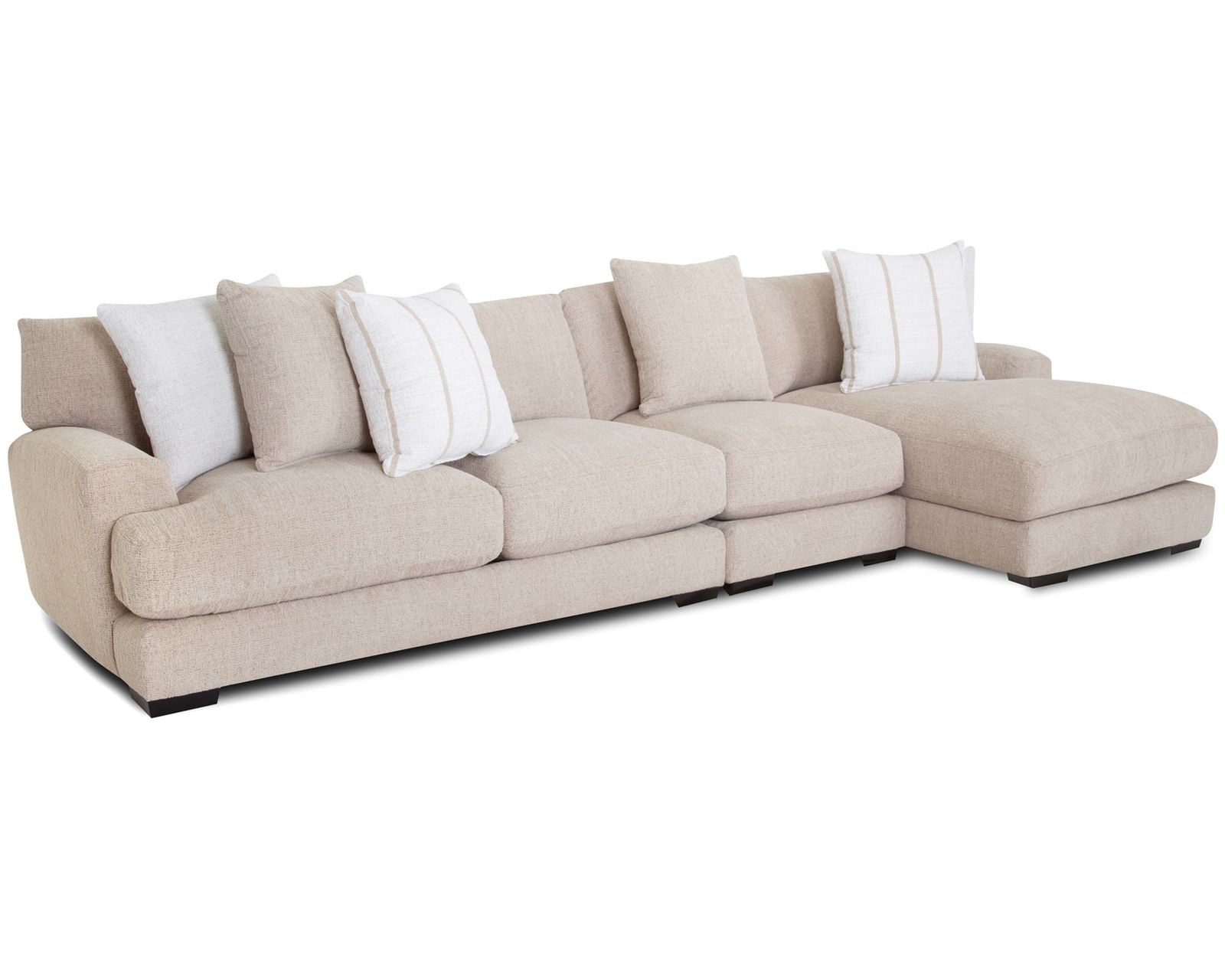 Shay Casual Modern Modular Sectional (Relaxed Modern Style. Deep Comfort) - Luxury Made Livable. Design Made Easy.