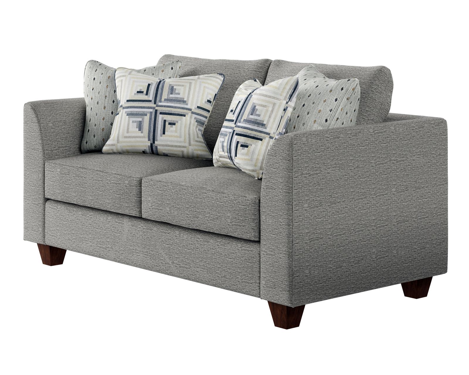 Palm Beach Iron 94" Sofa 28-00KP (includes pillows) - performance fabric - Palm Beach Iron 69" Loveseat - 28-01